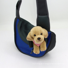 Fashion Sandwich Mesh Fabrics Pet Dog Bag Lightweight Breathable Carrier Shoulder Bag Pet Poo Bag Holder